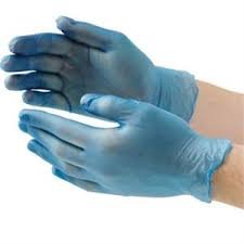 Blue Vinyl Disposable Gloves