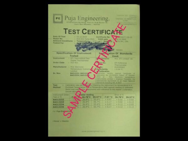 3Point Testing For Data Loggers & Ir Thermometers