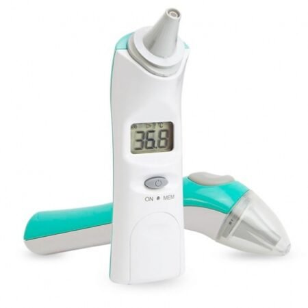 EAR THERMOMETER WITH DISPOSABLE CAPS