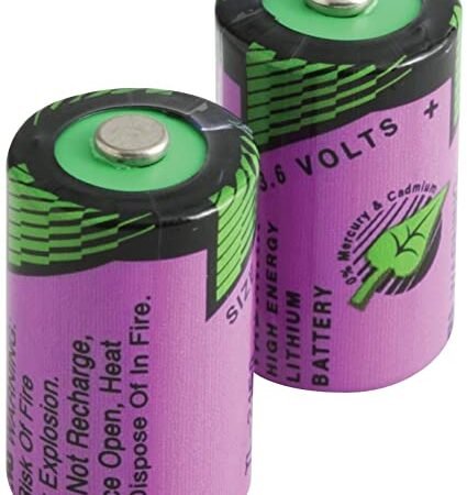 half AA lithium battery - 3.6v For Data Loggers