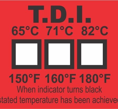 Thermal Disinfection Indicator / Dishwasher Safe Temperature Lables