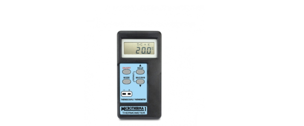 MicroTherma 1 microprocessor thermometer with automatic re-calibration